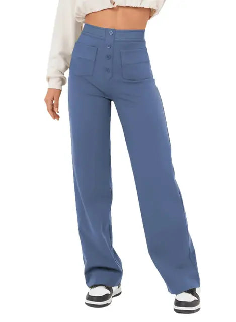 Nora - Schwarze lässige Weite Hose