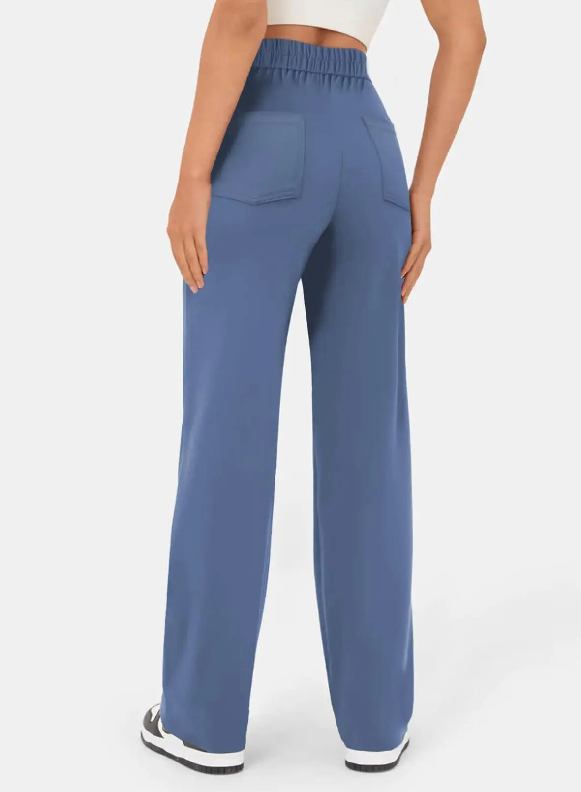 Nora - Schwarze lässige Weite Hose