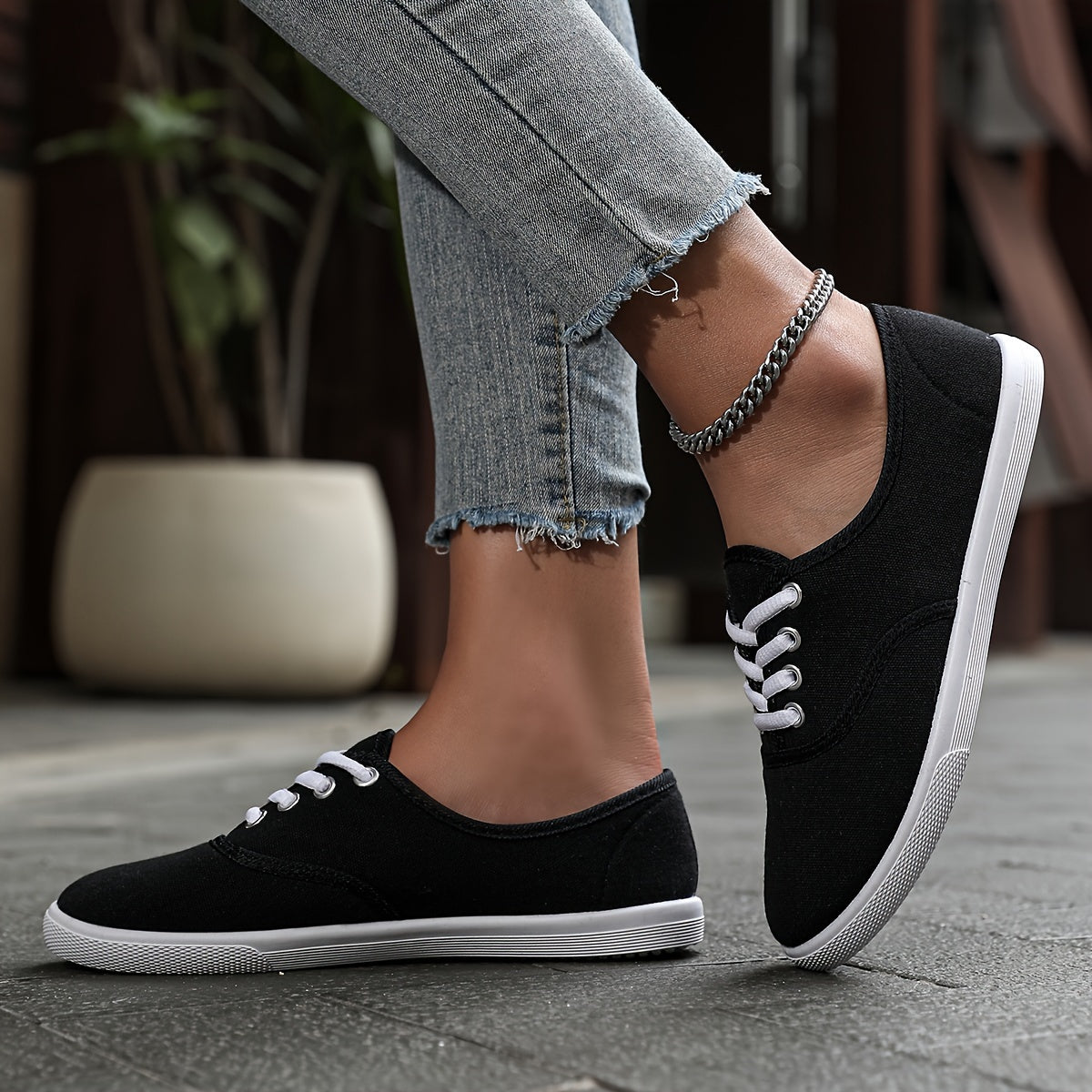 Sophie | Leichte Atmungsaktive Weiße Canvas-Sneaker für Damen