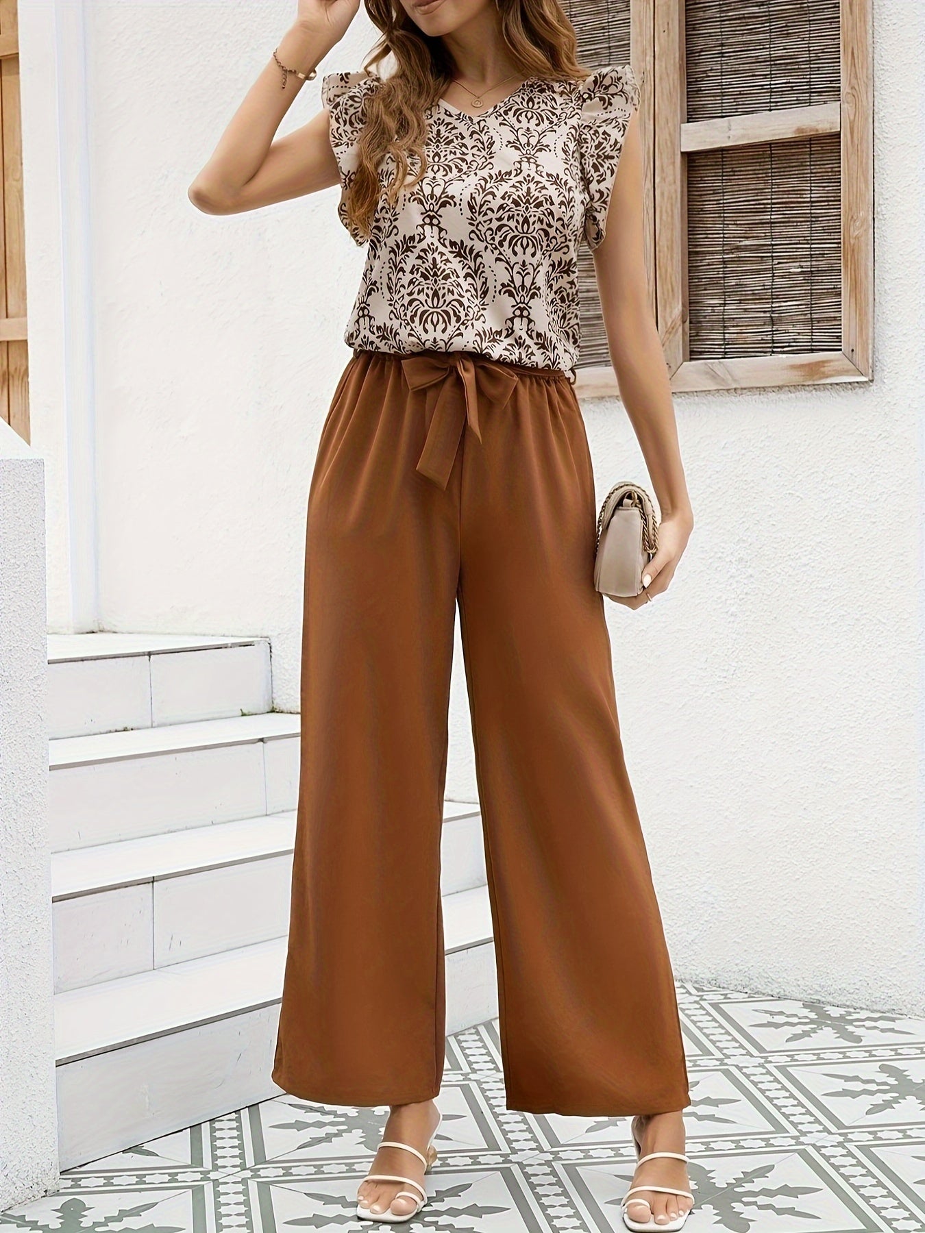 Dunkelbraunes Elegantes Set - Nora