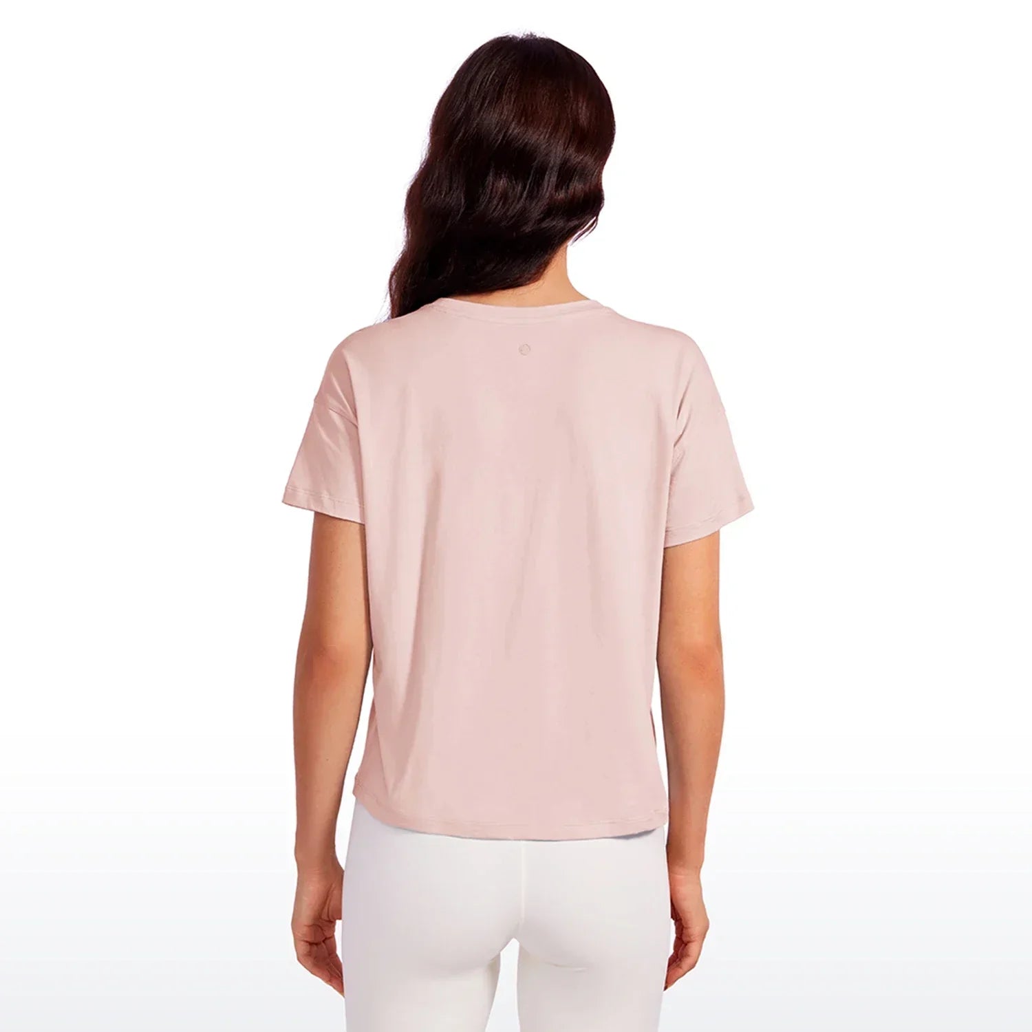 Mattea - Rosa Baumwoll-Workout-T-Shirt