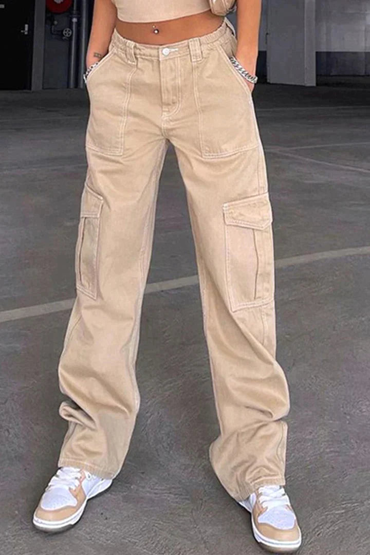 Chique High-Waisted Baggy Jeans