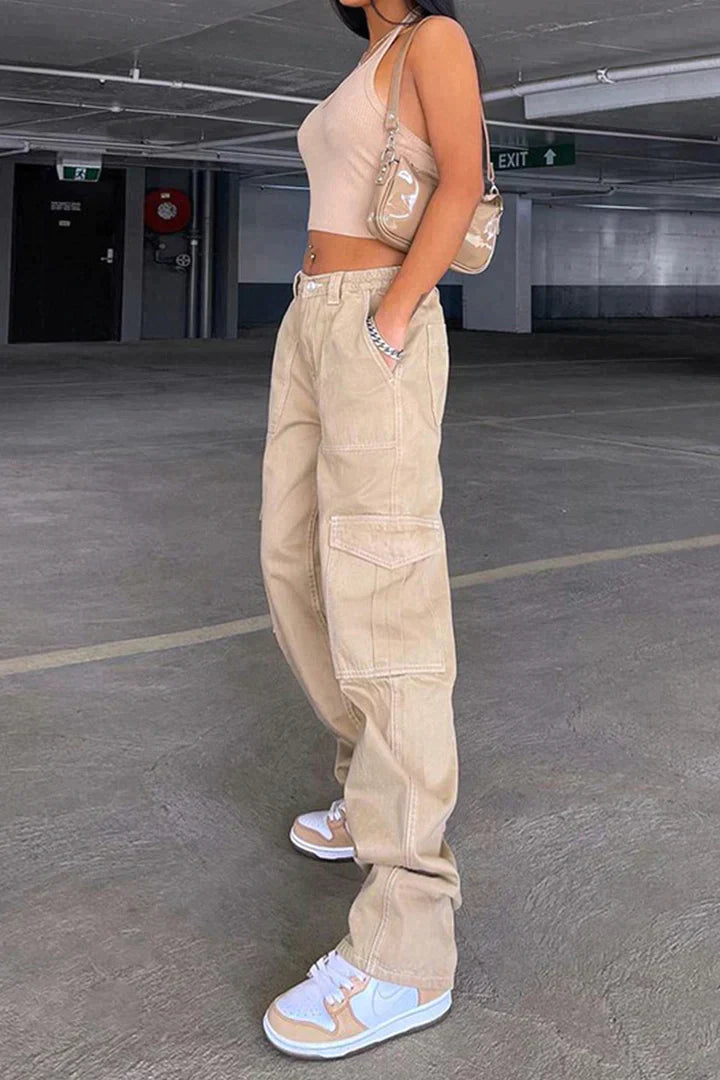 Chique High-Waisted Baggy Jeans