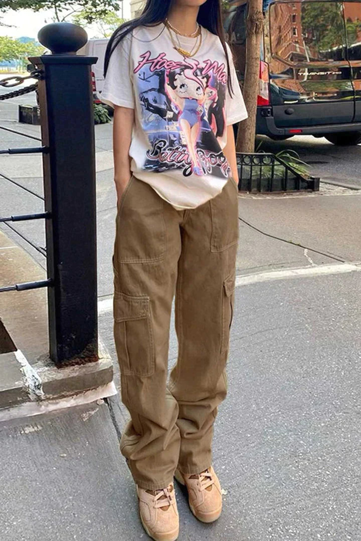 Chique High-Waisted Baggy Jeans