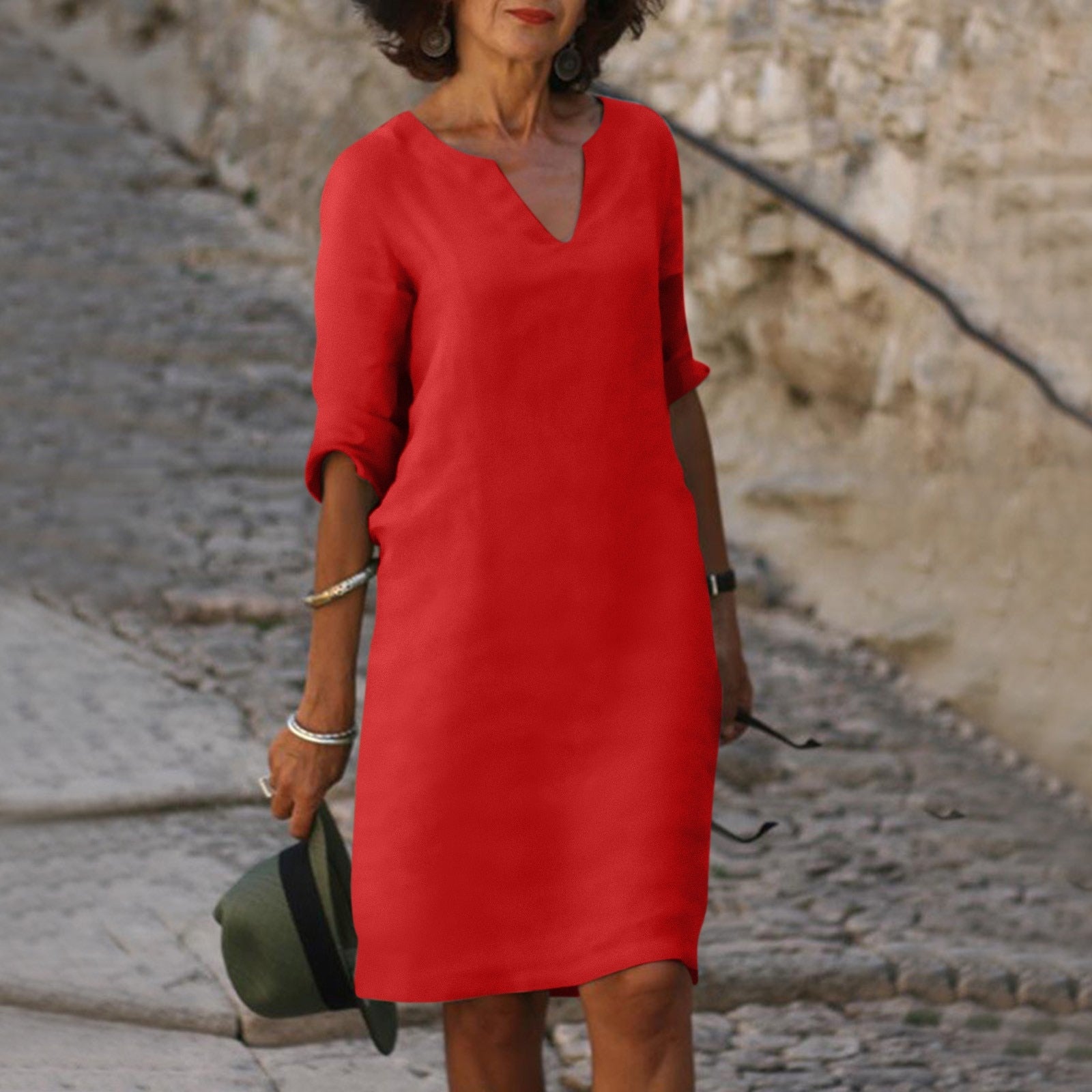 Grünes Stilvolles Sommerkleid - Rhoda