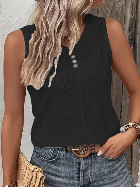Colleen - Lila Lockeres Tunika Tanktop