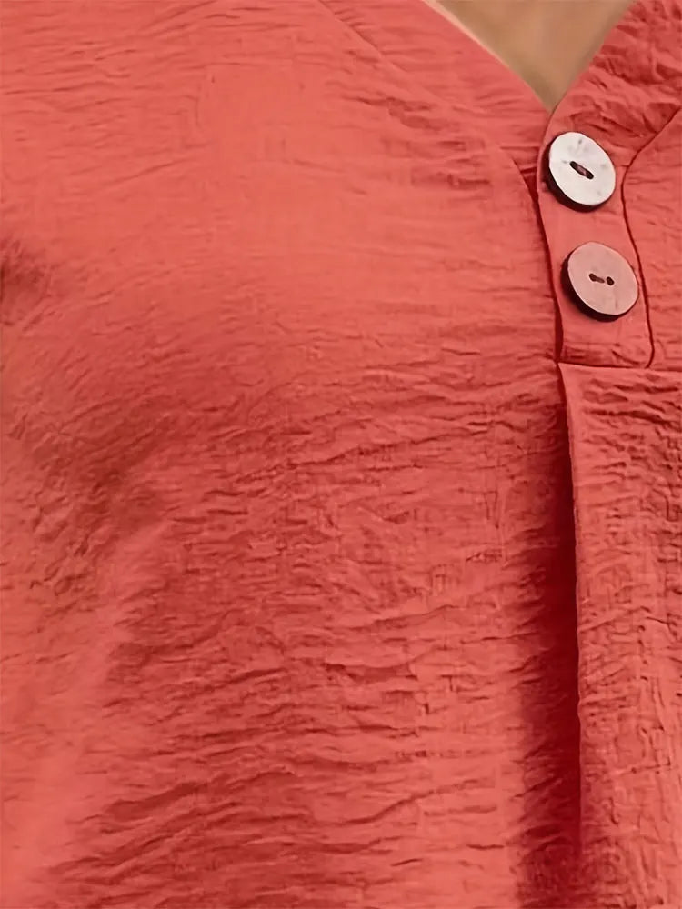 Shelbi - Schickes Oranges Plus Size Shirt