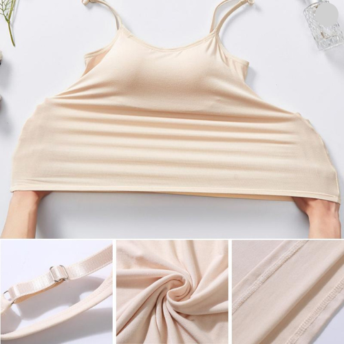 Mila - Schwarzes Top mit integriertem BH