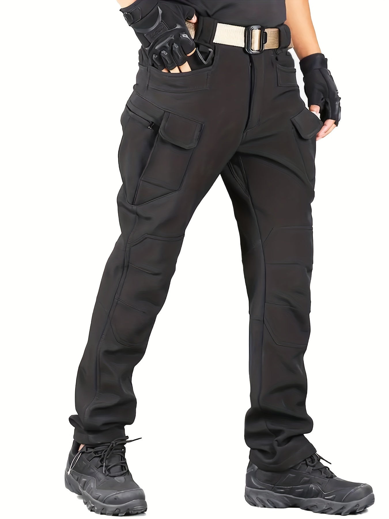 Schwarze Thermo-Cargohose - Lars