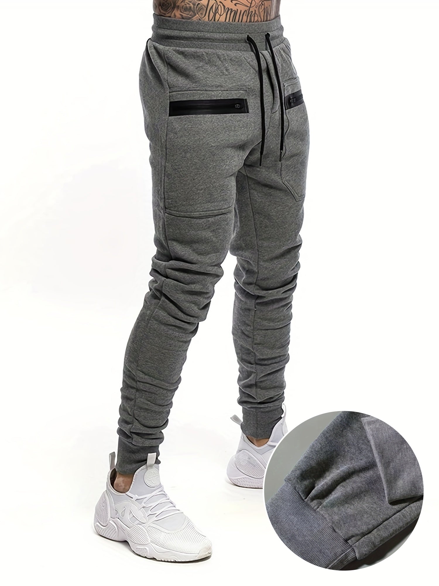 Dunkelgraue Slim-Fit Jogginghose für Herren - Hugo