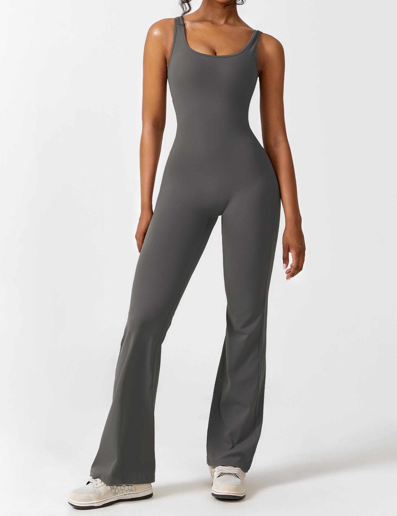 Dunkelblauer Flared Jumpsuit - Mia