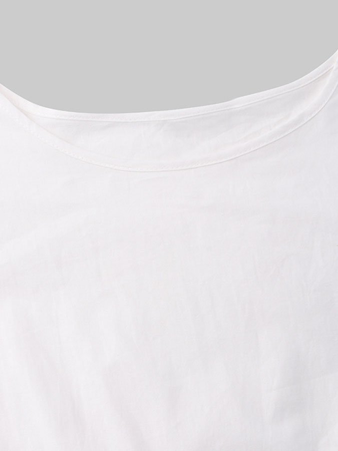 Elegantes Midi-Kleid mit kurzen Ärmeln - Perfekt für jeden Anlass