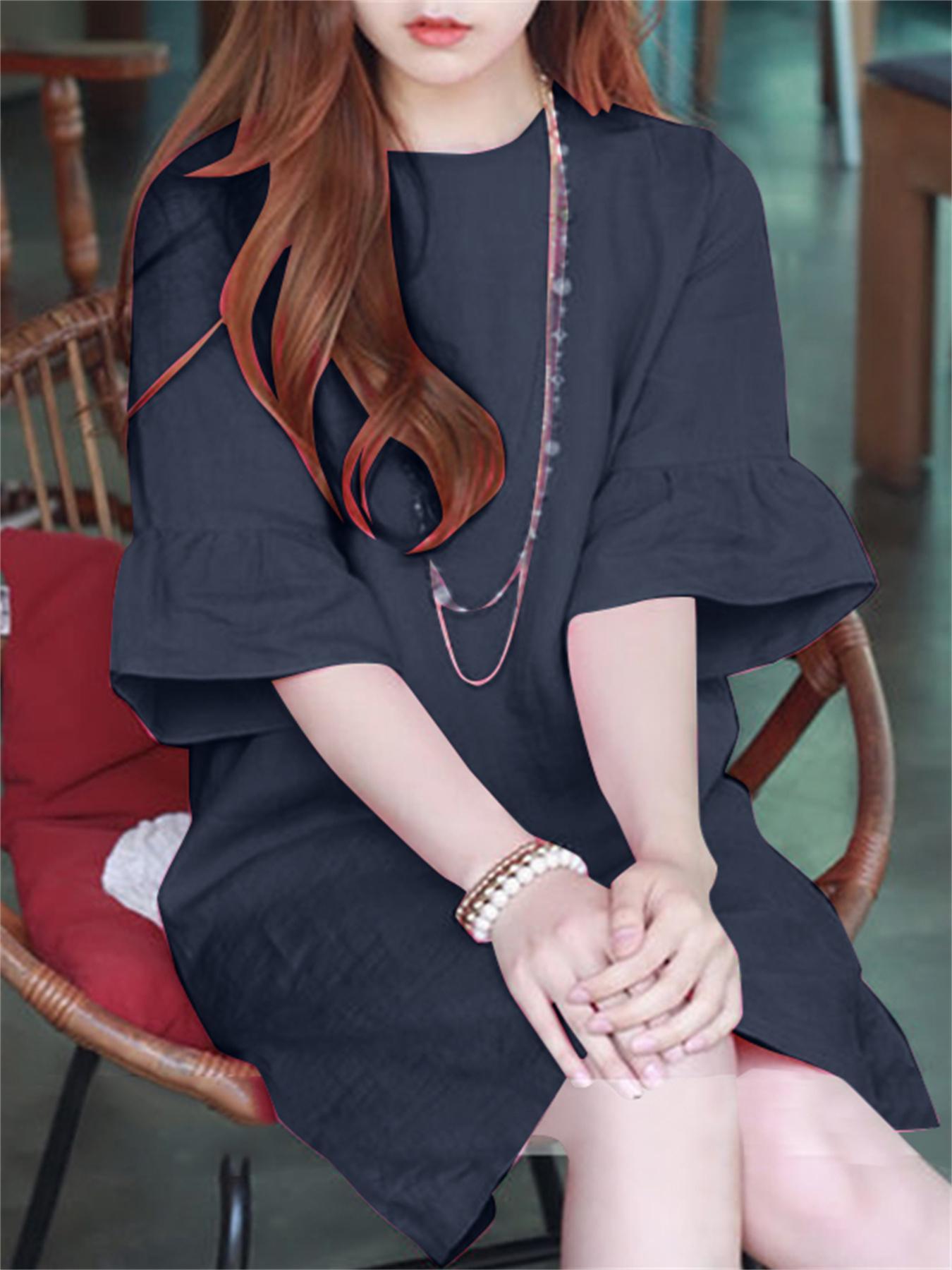 Elegantes Baumwoll-Sommerkleid - Luftig & Stilvoll