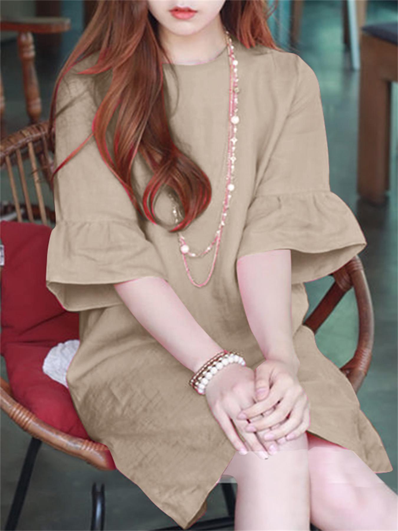 Elegantes Baumwoll-Sommerkleid - Luftig & Stilvoll