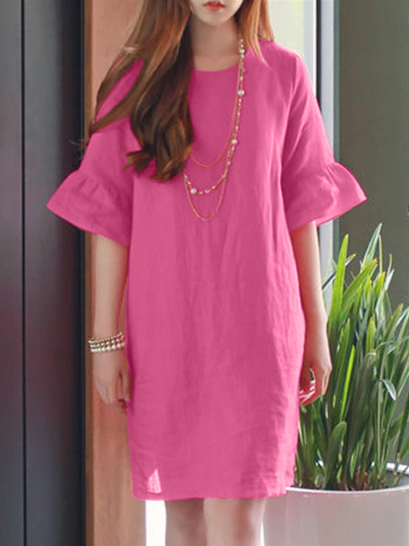 Elegantes Baumwoll-Sommerkleid - Luftig & Stilvoll