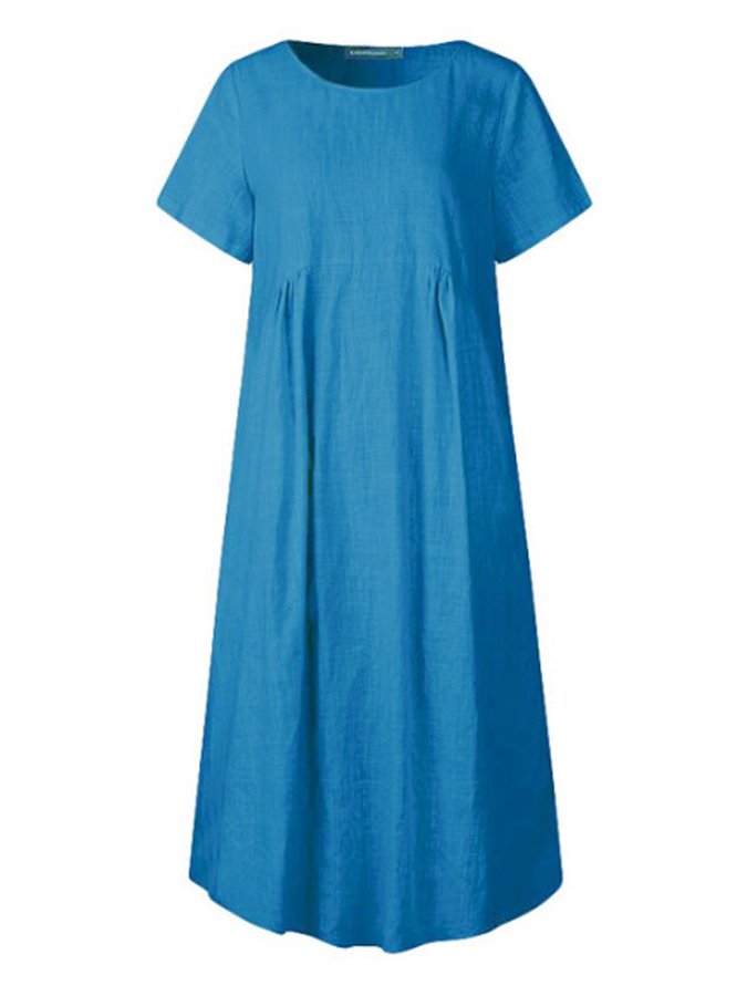 Chique Damen Baumwollkleid - Elegant & Komfortabel