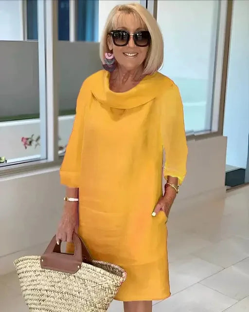 Elegantes Kragenkleid: Eleganz trifft auf Komfort