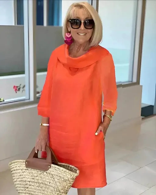 Elegantes Kragenkleid: Eleganz trifft auf Komfort