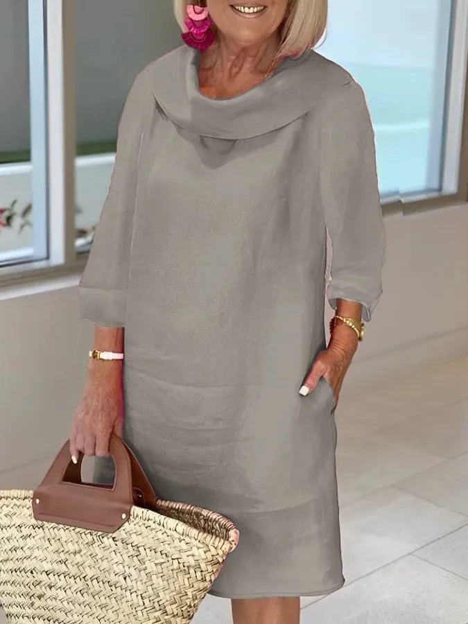 Elegantes Kragenkleid: Eleganz trifft auf Komfort