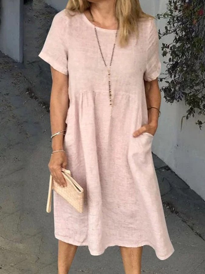 Chique Damen Baumwollkleid - Elegant & Komfortabel