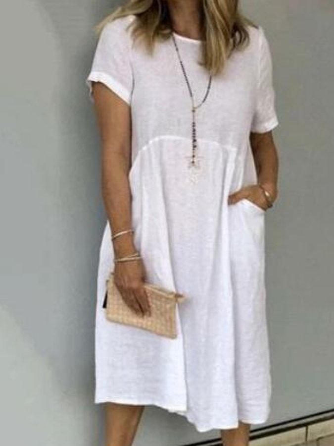 Chique Damen Baumwollkleid - Elegant & Komfortabel