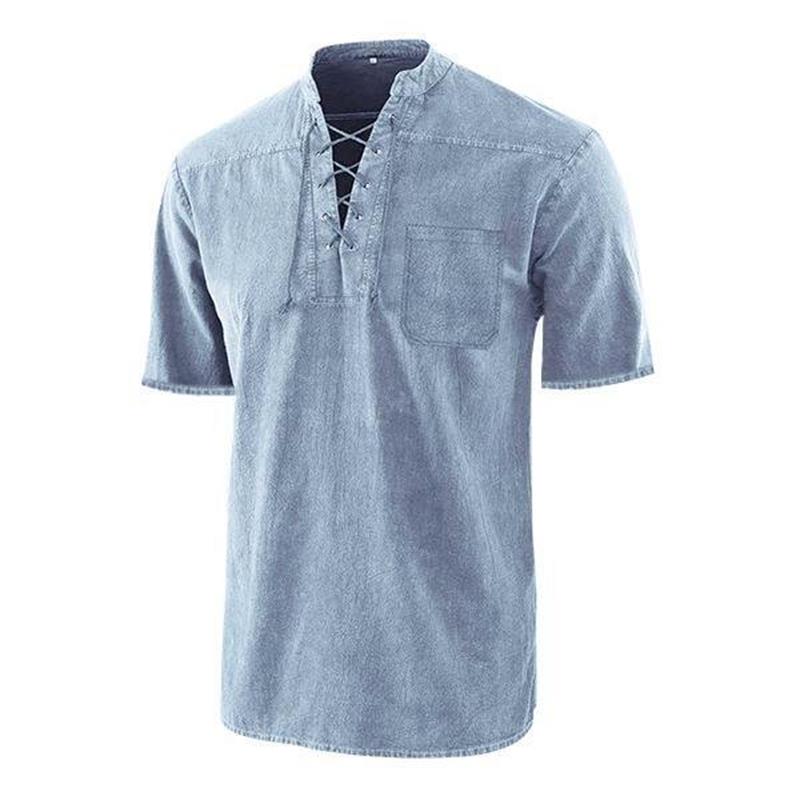 Grünes Gotisches Retro T-Shirt für Herren - Finn