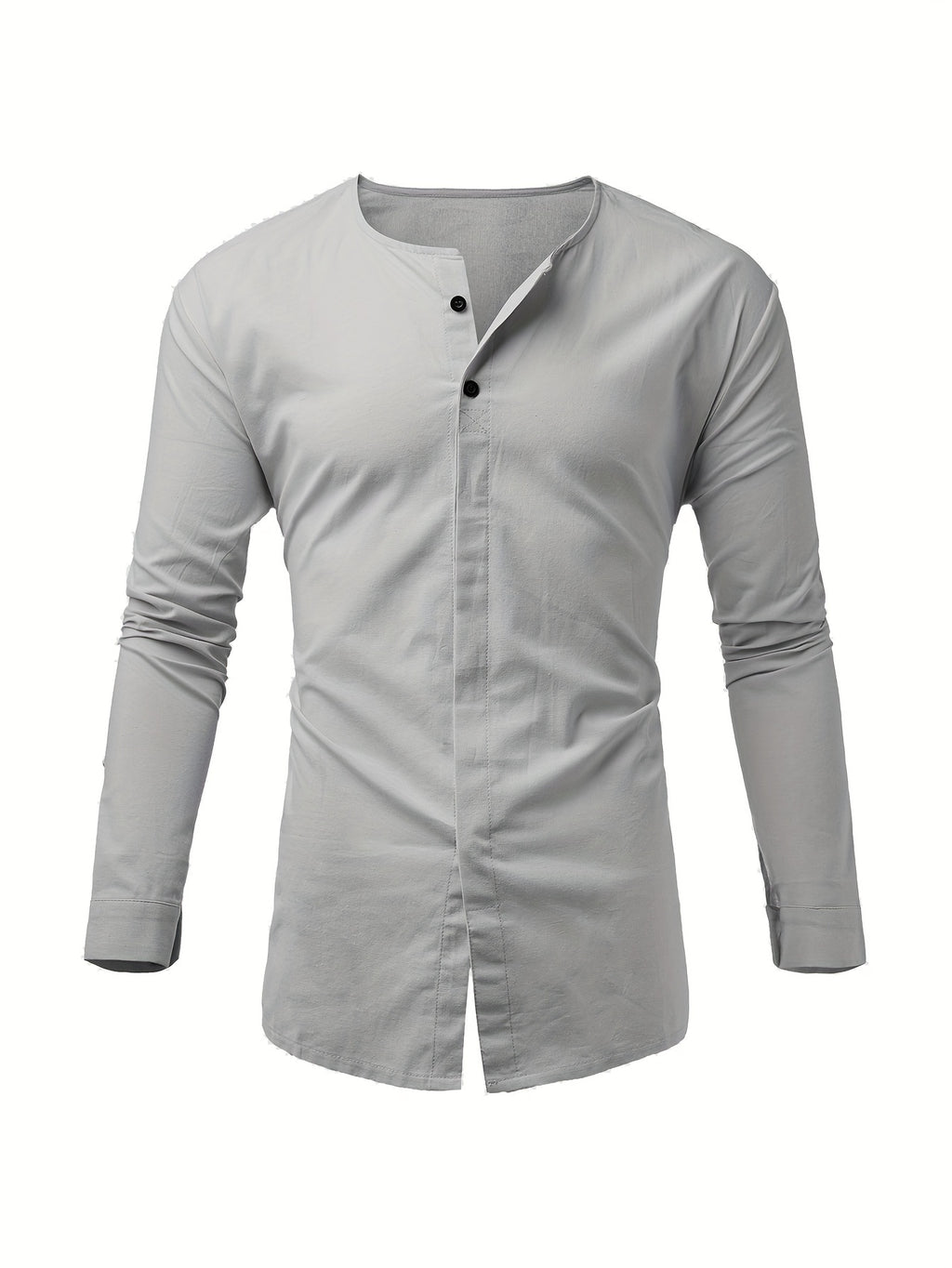 Weißes Langarm-Crewneck-Shirt - Ben