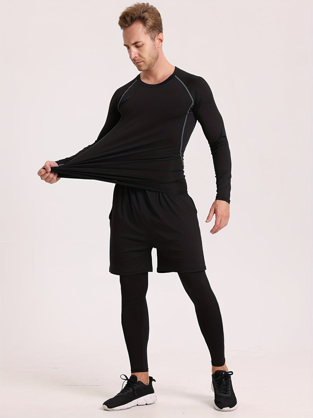 Schwarzes Ultra-Warmes Thermo-Unterwäsche-Set - Lars