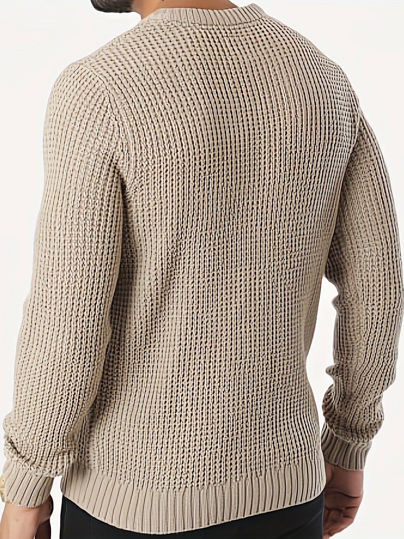 Schwarzer Strickpullover für Herren - Finn