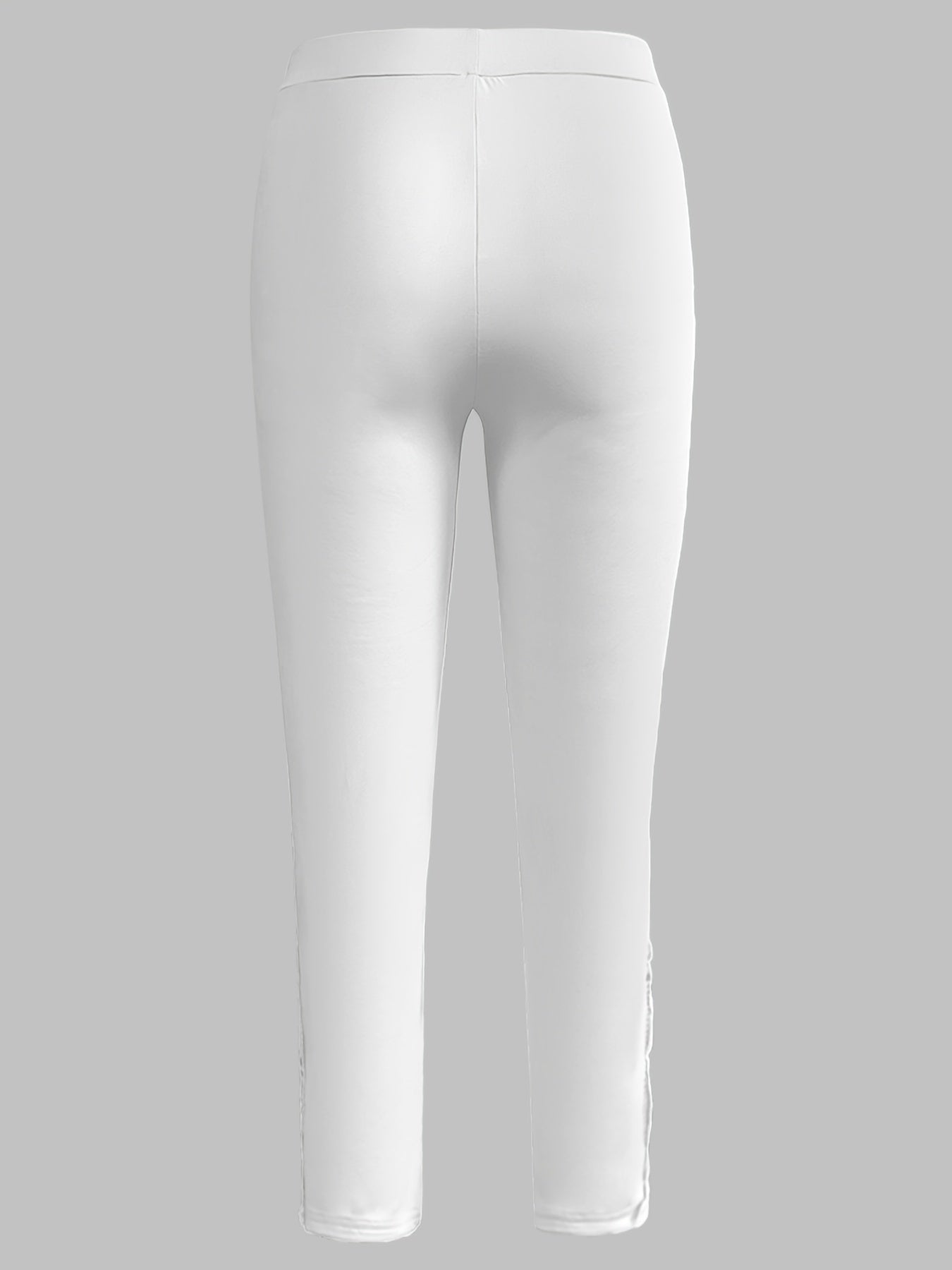 Marineblaue Plus Size Leggings mit Kontrastspitze - Lea