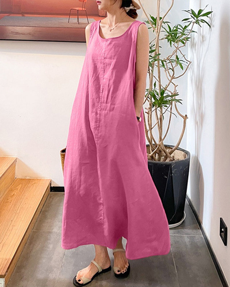 Eloise - Einfaches Gelbes Kleid