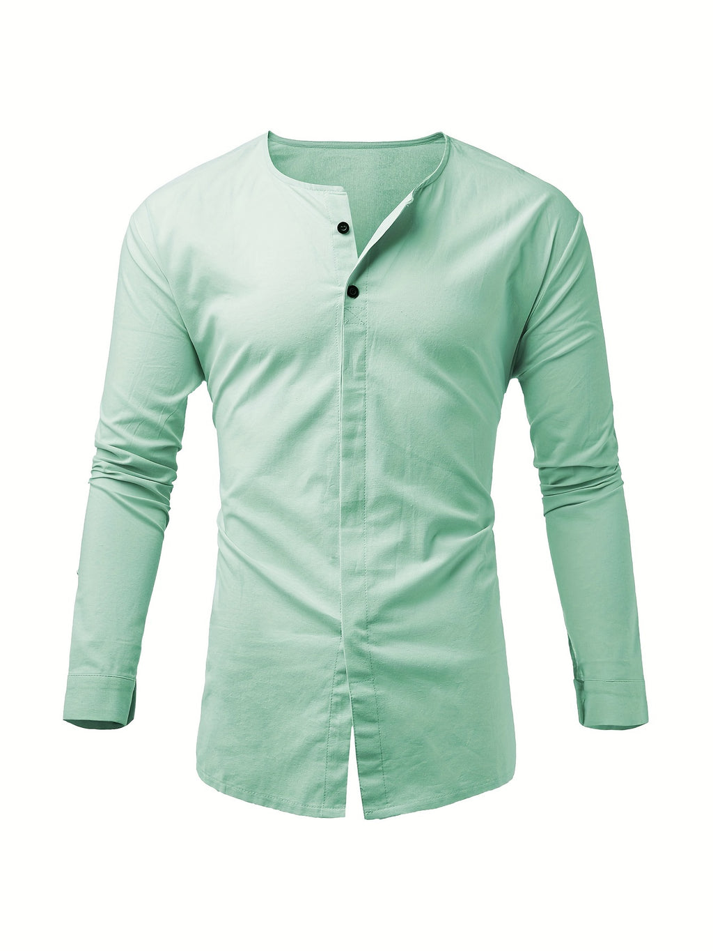 Weißes Langarm-Crewneck-Shirt - Ben