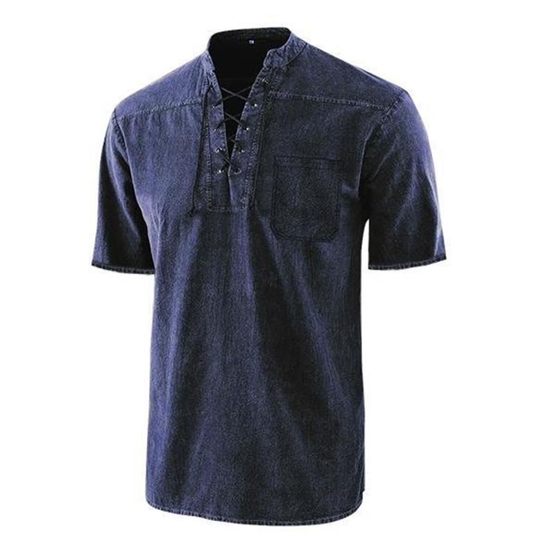 Grünes Gotisches Retro T-Shirt für Herren - Finn