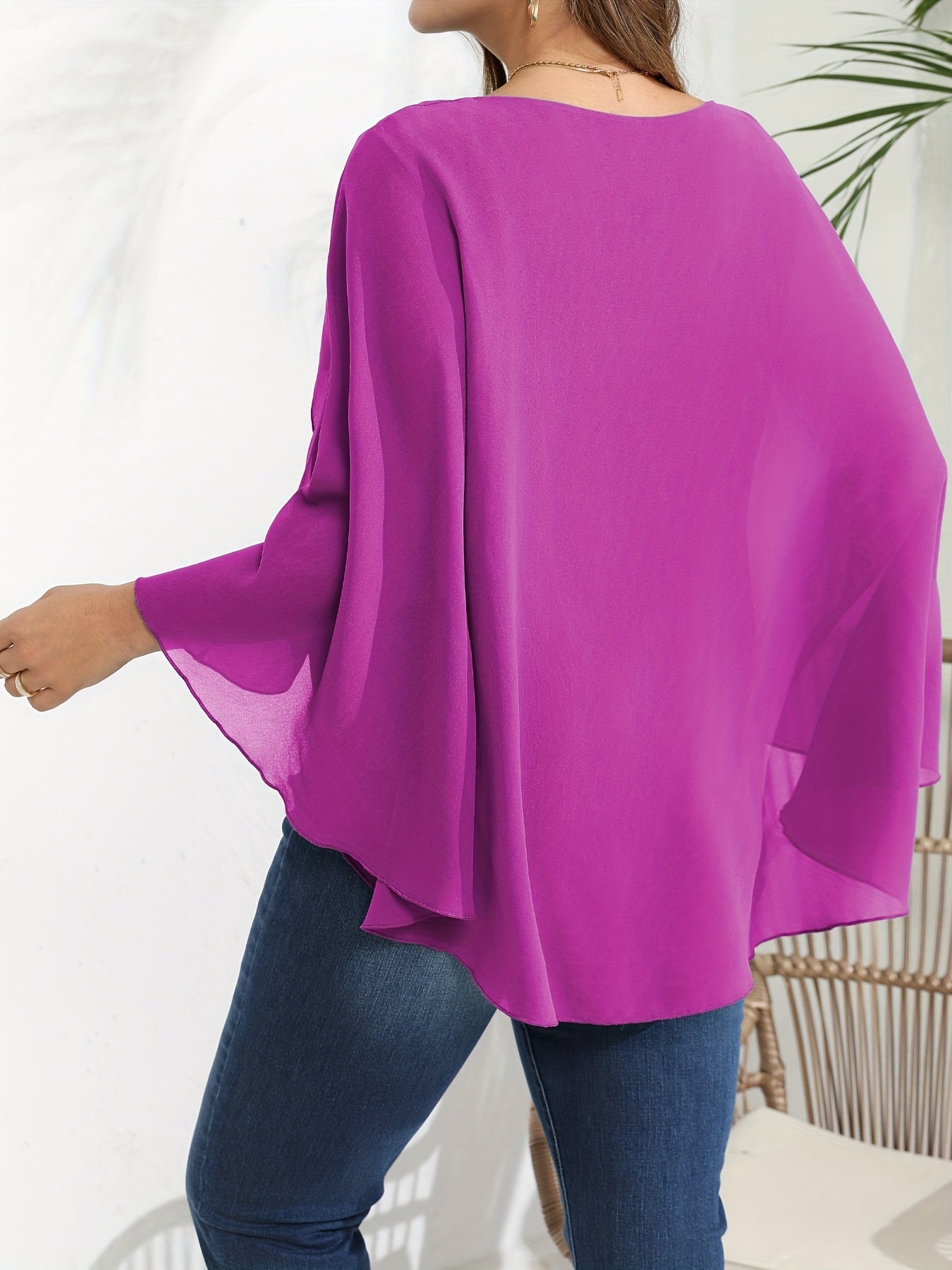 Grüne Mesh-Bluse - Elena