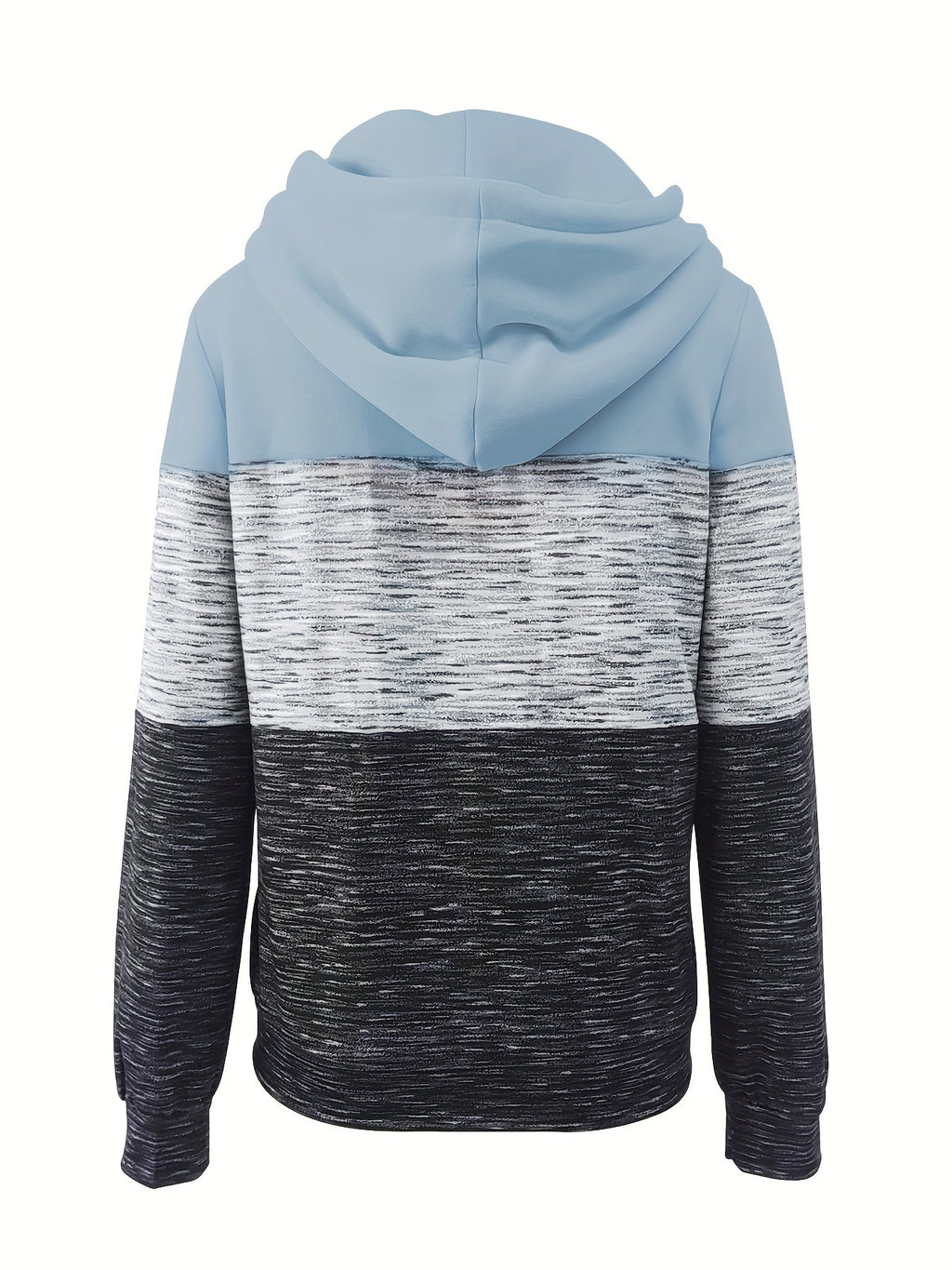 Rosa Colorblock Hoodie mit Reißverschluss - Mia