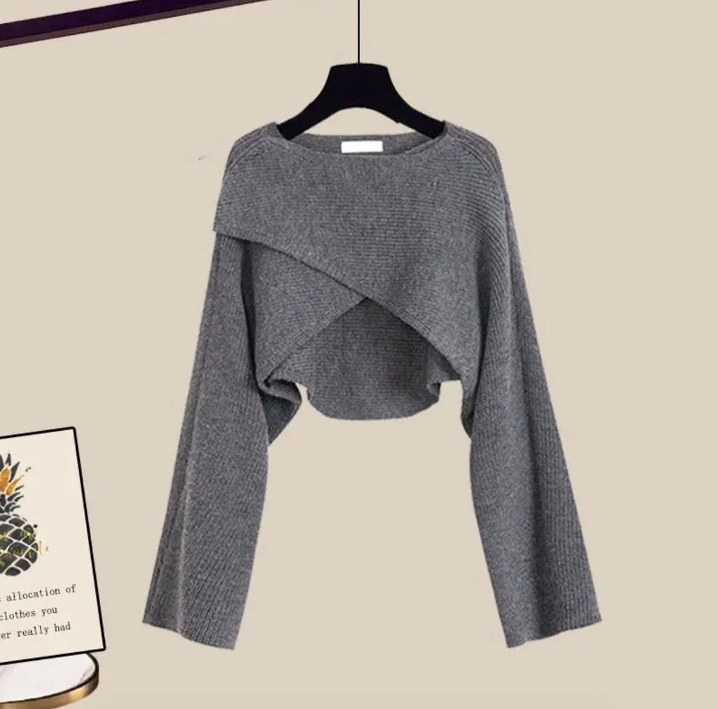 Bequemes Drei-Teile Set Grau - Lena