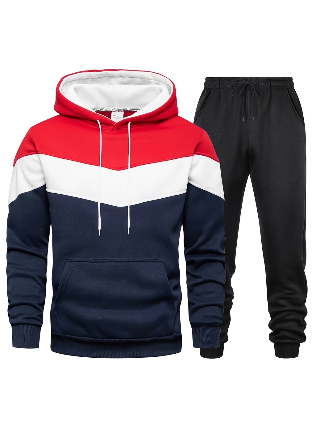 Zweiteiliges Sport-Set Weiß – Leo