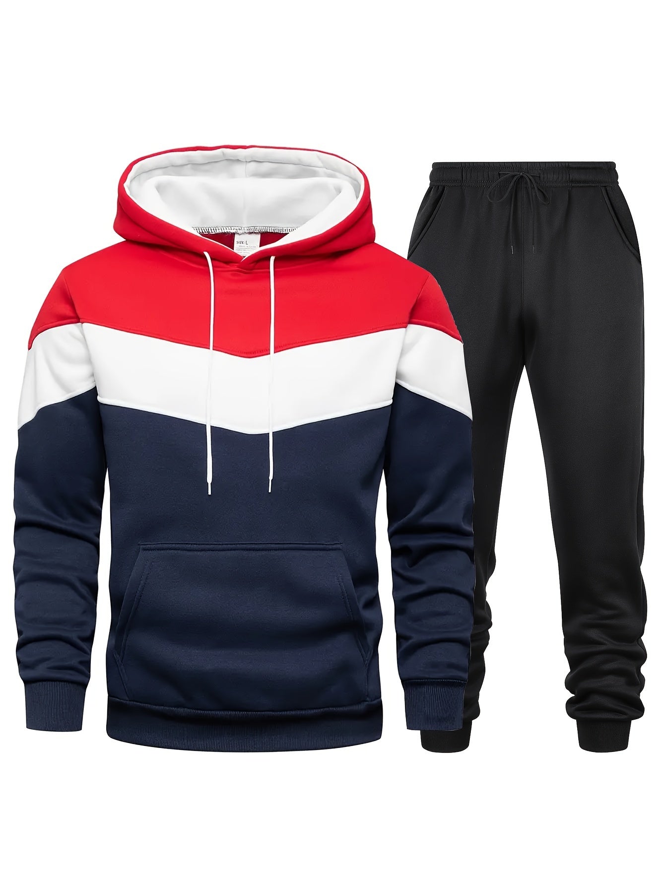 Zweiteiliges Sport-Set Weiß – Leo