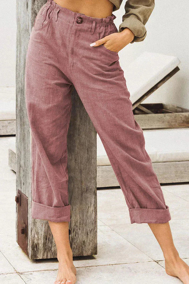 Beige Leinenhose - Chris