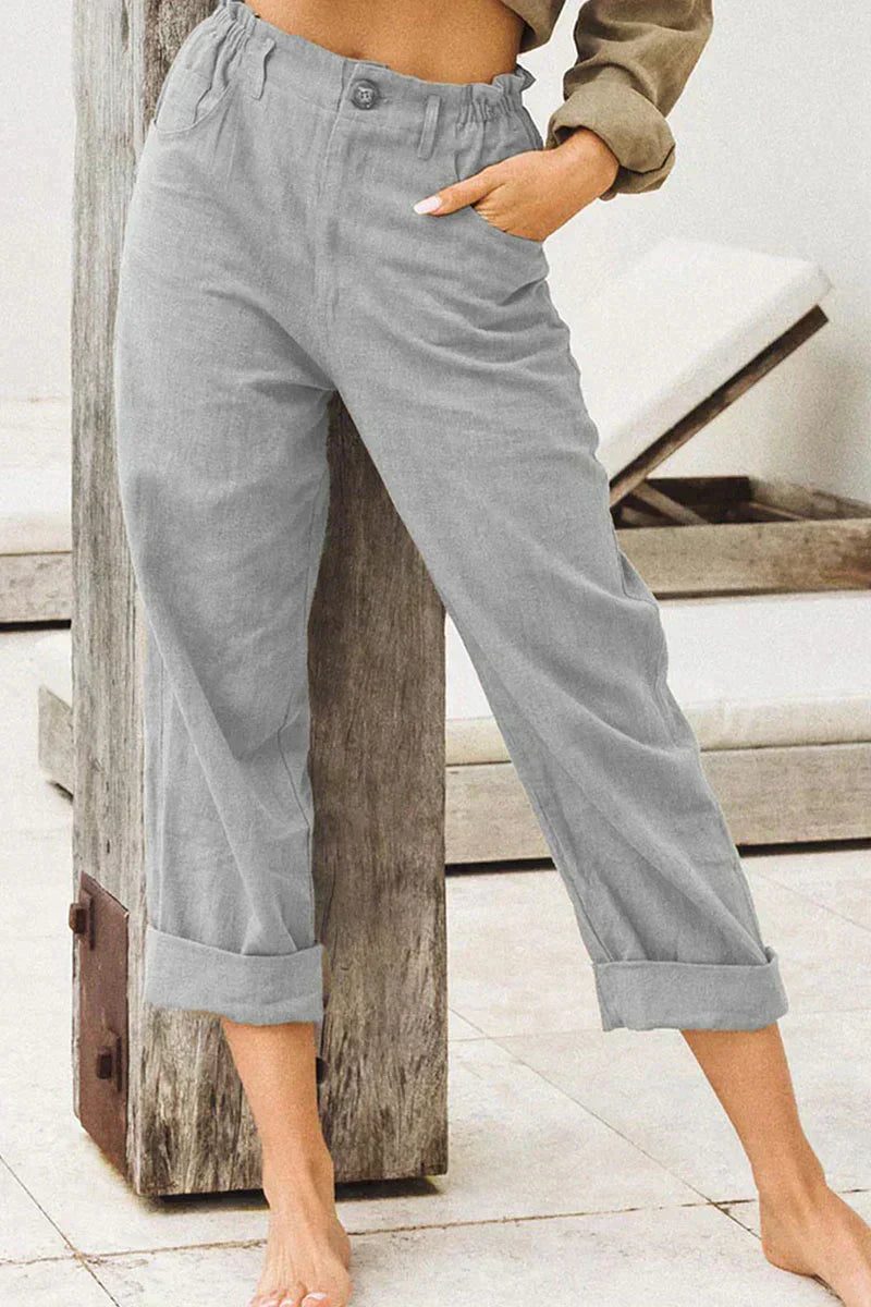 Beige Leinenhose - Chris
