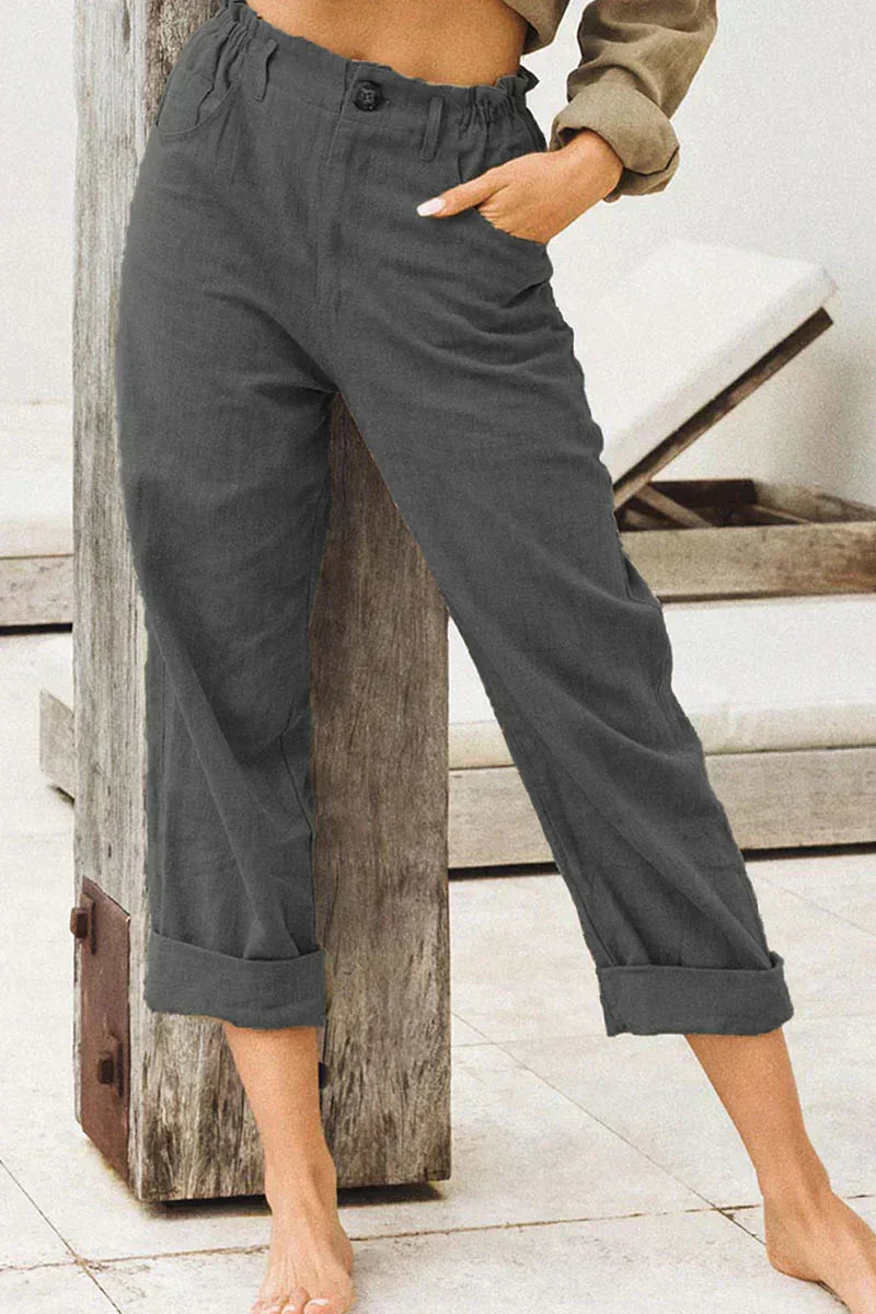 Beige Leinenhose - Chris