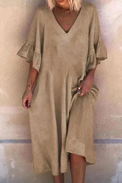 Isabel - Blaues Luftiges Elegantes Sommerkleid