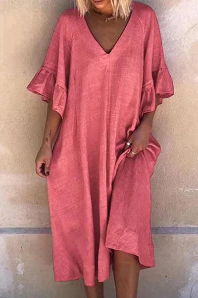 Isabel - Blaues Luftiges Elegantes Sommerkleid