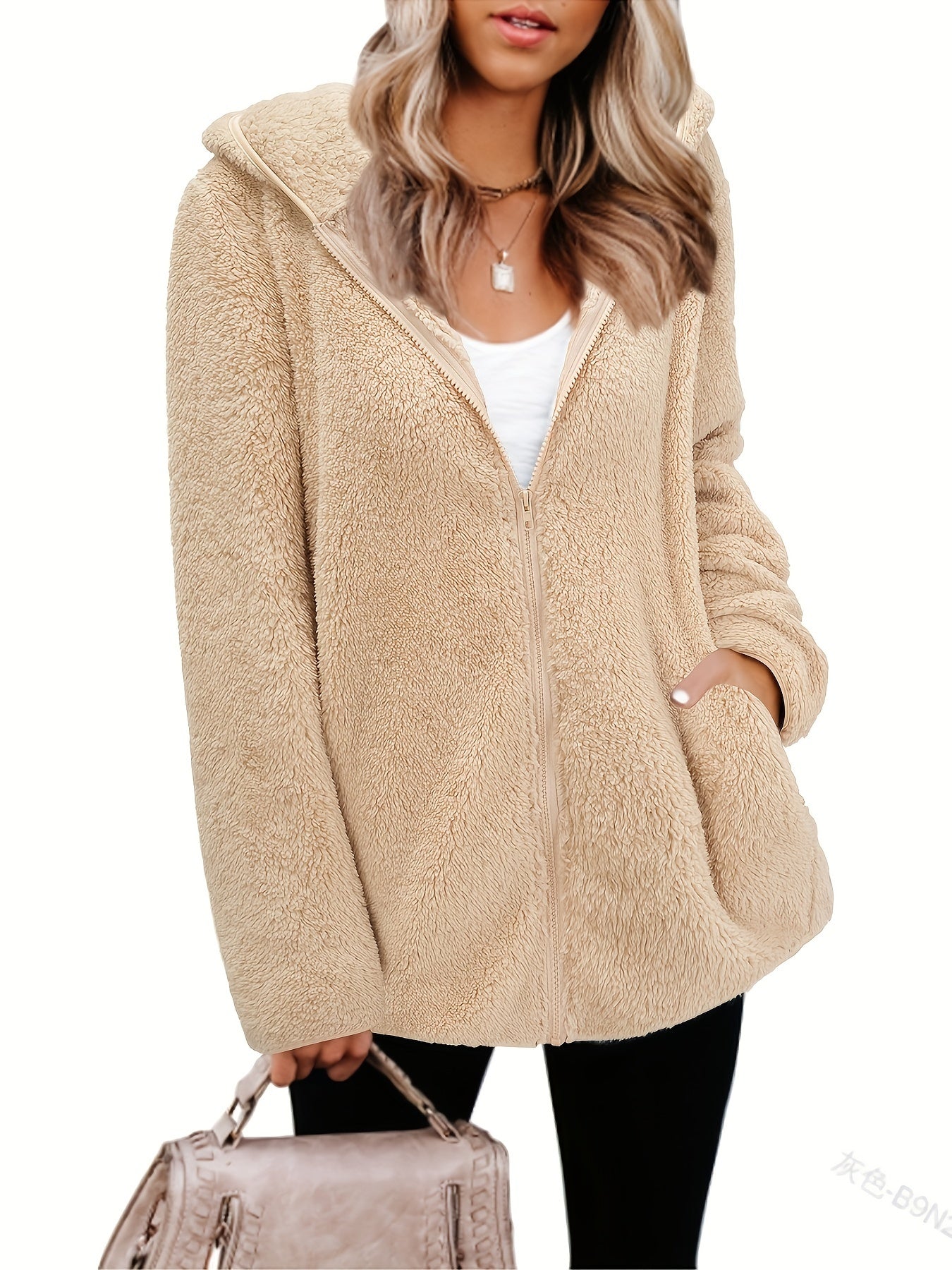 Apricot Fleecejacke mit Kapuze - Clara