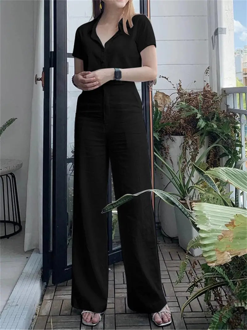 Schwarzes Zweiteiliges Damen-Set - Noor