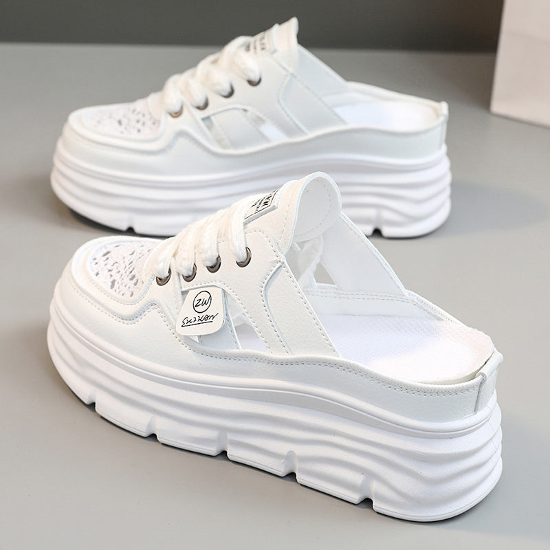 Khaki Plate Muiltjes Sneakers - Sophie