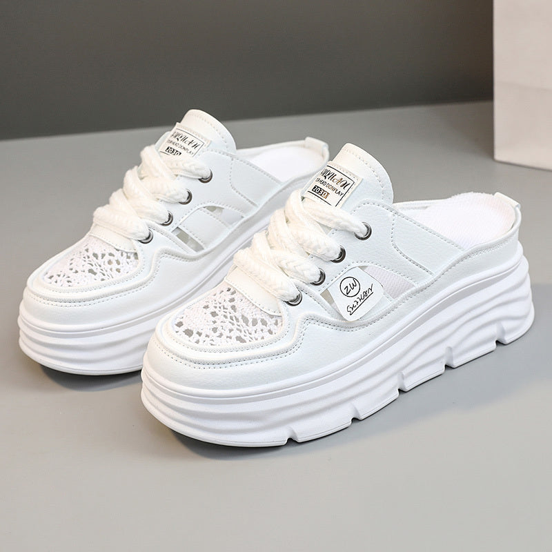 Khaki Plate Muiltjes Sneakers - Sophie