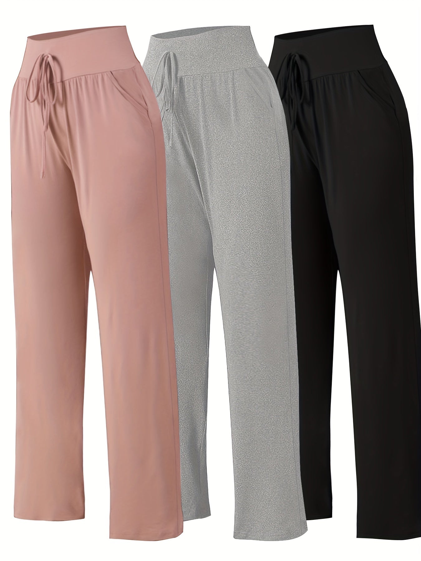 Schwarze Plus Size Gerade Hose - Emma