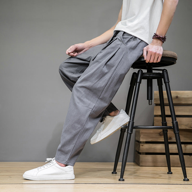Arnett - Khaki Leinenhose für Herren