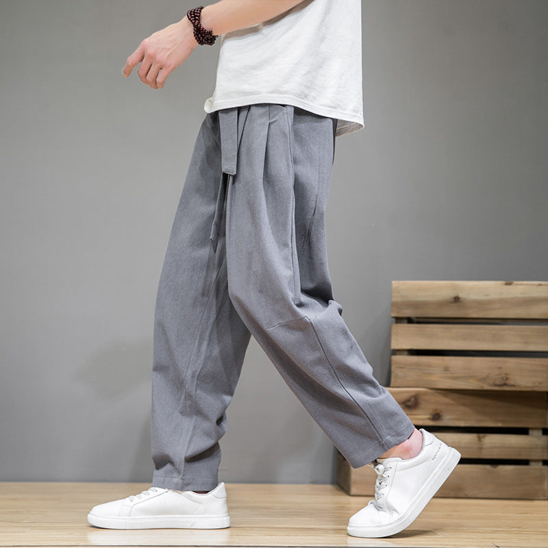 Arnett - Khaki Leinenhose für Herren